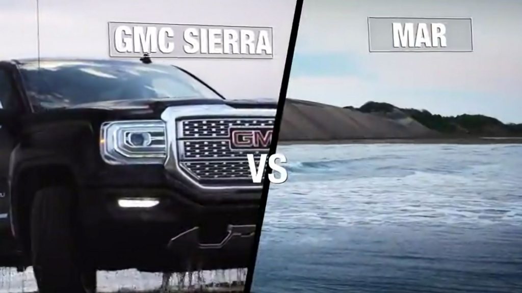 GMC Sierra vs el Mar